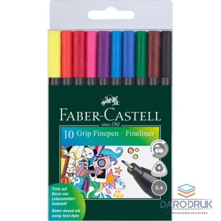 Faber Castell Cienkopisy Faber-Castell Grip Finepen 0,4 10 kolorów (FC151610)