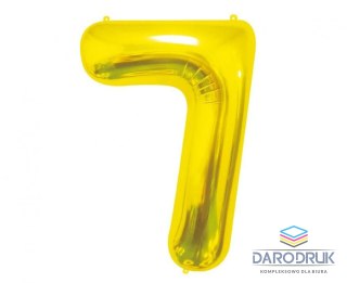 Godan Balon foliowy Cyfra 7, złota, 85 cm 85cal Godan (BC-HZL7)