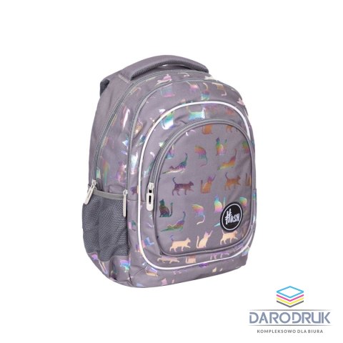 Head Plecak Holo effect ultraviolet cats Head (502022130)