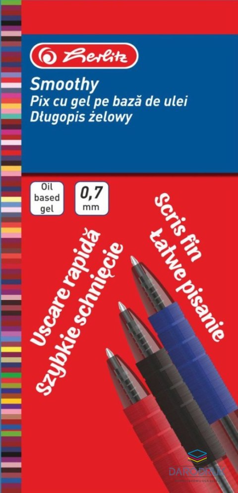 Herlitz Długopis standardowy Smoothy 9476480 wkład czerwone 0,7mm Herlitz (300022287)