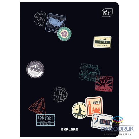 Interdruk Zeszyt A5 mix 60k. 70g krata Interdruk