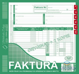 Michalczyk i Prokop Druk offsetowy 2/3 A4 faktura 81k. Michalczyk i Prokop (148-2E)