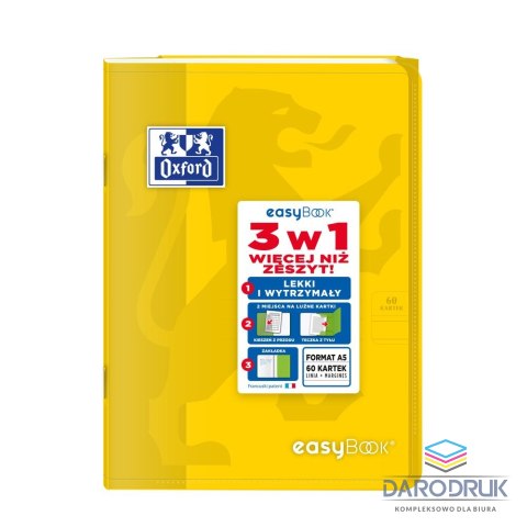 Oxford Zeszyt A5 EASYBOOK 60k. 90g linia Oxford (400146694)