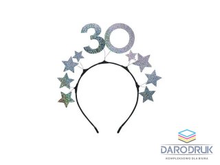 Partydeco Opaska z gwiazdkami 30 urodziny Partydeco (OP48)
