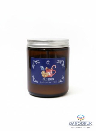 Pavoncella Świeczka ozdobna Smell me Chilly Season 250 ml niebieska Pavoncella (5906492907757)