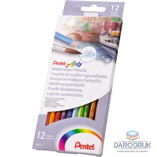 Pentel Kredki akwarelowe 12 kol. Pentel (CB9-12U)