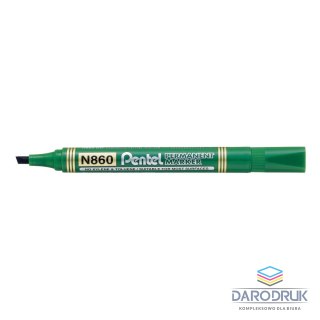 Pentel Marker permanentny wkład zielony 1,2-4,5mm ścięta końcówka Pentel