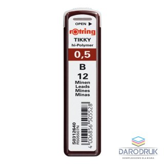 Rotring Wkład do ołówka (grafit) B 0,5mm Rotring