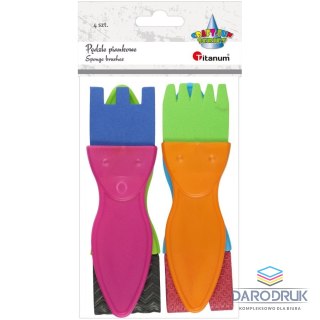 Titanum Pędzel Craft-Fun Series piankowe ze wzorami Titanum (22CH0827-1)