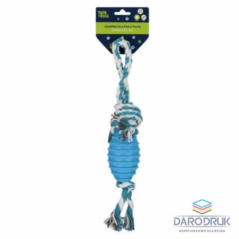 Trik Roll Gadżet Zabawka dla psa Szarpak 34 cm z piłką Trik Roll (560876)