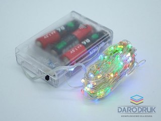 Adar Lampki świąteczne kolorowy, na baterie 3xAA niedołączone; 8x7x2cm Adar (511866)