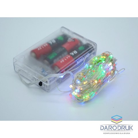 Adar Lampki świąteczne kolorowy, na baterie 3xAA niedołączone; 8x7x2cm Adar (511866)
