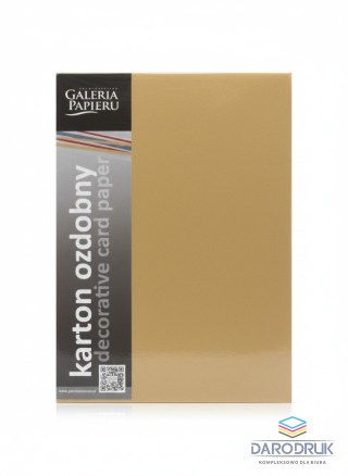 Galeria Papieru Papier ozdobny (wizytówkowy) A4 pearl ZŁOTY 210g Galeria Papieru (205454)