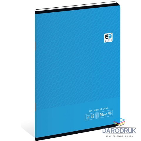 Interdruk Zeszyt A5 Black & Blue 32k. 90g krata [mm:] 148x210 Interdruk (ZE32#BBT)