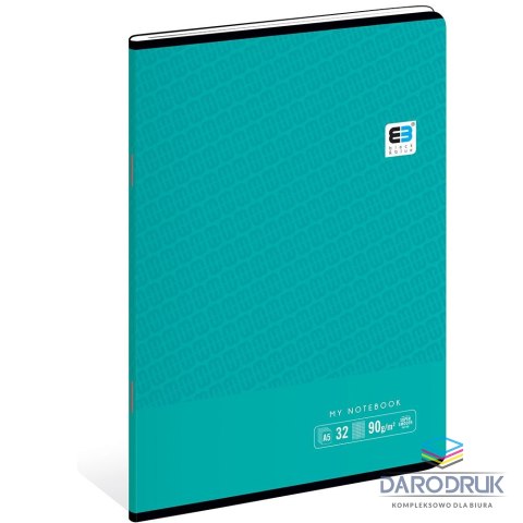 Interdruk Zeszyt A5 Black & Blue 32k. 90g krata [mm:] 148x210 Interdruk (ZE32#BBT)