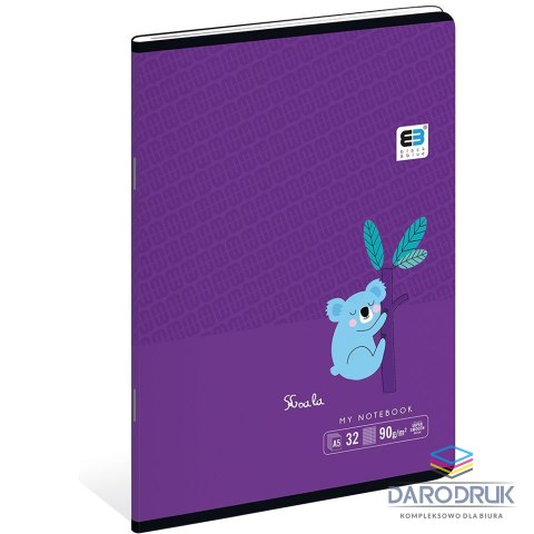 Interdruk Zeszyt A5 Black & Blue 32k. 90g krata [mm:] 148x210 Interdruk (ZE32#BBT)