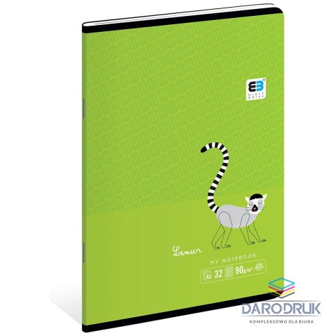 Interdruk Zeszyt A5 Black & Blue 32k. 90g krata [mm:] 148x210 Interdruk (ZE32#BBT)