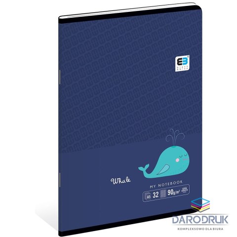 Interdruk Zeszyt A5 Black & Blue 32k. 90g krata [mm:] 148x210 Interdruk (ZE32#BBT)
