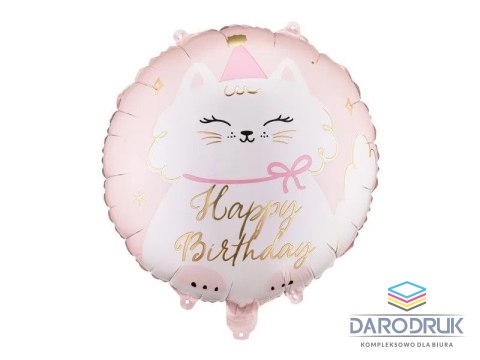 Partydeco Balon foliowy pastylka kotek 18cal Partydeco (FB361)
