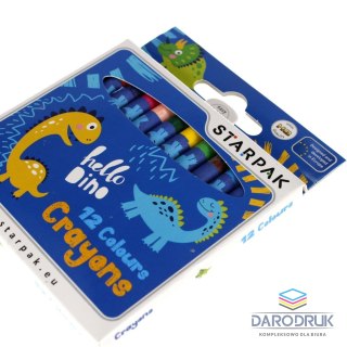 Starpak Kredki świecowe Dino 12 kol. Starpak (512004)