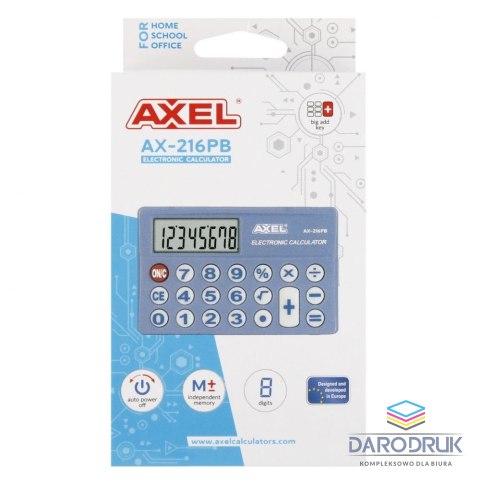 Axel Kalkulator kieszonkowy AX-216PB Axel (526702)