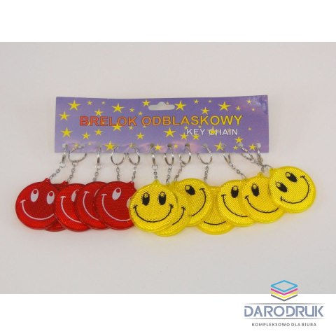 Adar Brelok zawieszka odblaskowa z buźką śred.6cm Adar (216624)