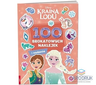 Ameet Książeczka edukacyjna Kraina Lodu. 100 Brokatowych Naklejek Ameet (NB 9109)
