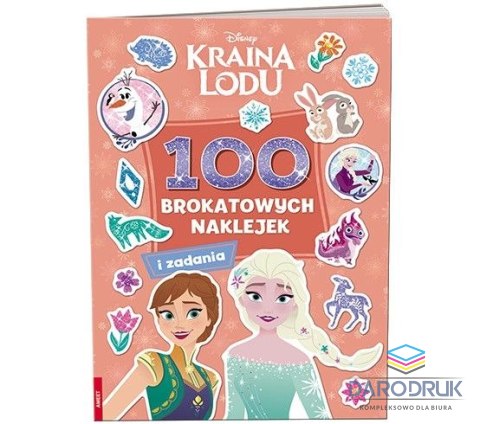 Ameet Książeczka edukacyjna Kraina Lodu. 100 Brokatowych Naklejek Ameet (NB 9109)