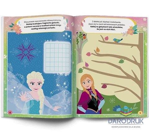 Ameet Książeczka edukacyjna Kraina Lodu. 100 Brokatowych Naklejek Ameet (NB 9109)