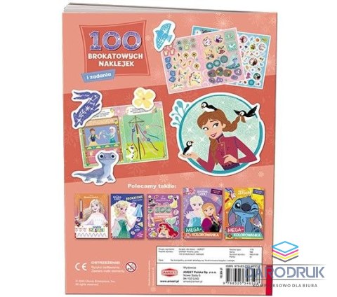 Ameet Książeczka edukacyjna Kraina Lodu. 100 Brokatowych Naklejek Ameet (NB 9109)