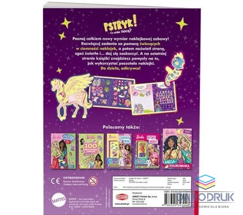 Ameet Książka dla dzieci Barbie™. Pstryk! Co widać nocą? Ameet (GLO 1401)