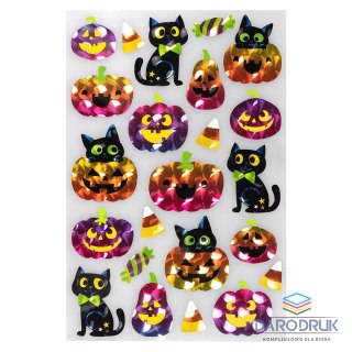 Arpex Naklejka (nalepka) Halloween, kolorowe metalizowane Arpex (HA2761)