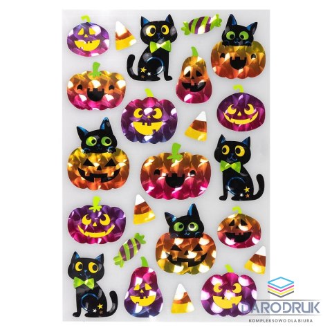 Arpex Naklejka (nalepka) Halloween, kolorowe metalizowane Arpex (HA2761)