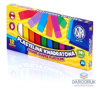 Astra Plastelina 12 kol. kwadratowa mix Astra (83813908)