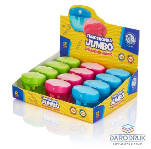 Astra Temperówka Jumbo mix plastikowa Astra