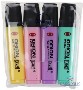Kamet Zakreślacz ORION pastel wkład mix 1,0-5,0mm Kamet (4 kol)