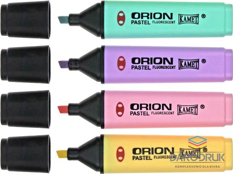 Kamet Zakreślacz ORION pastel wkład mix 1,0-5,0mm Kamet (4 kol)