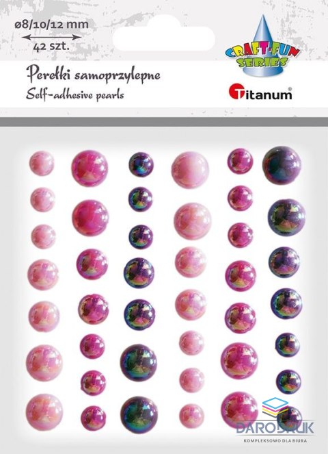 Titanum Kryształki Craft-Fun Series 42 szt różowe Titanum (23mH0380)
