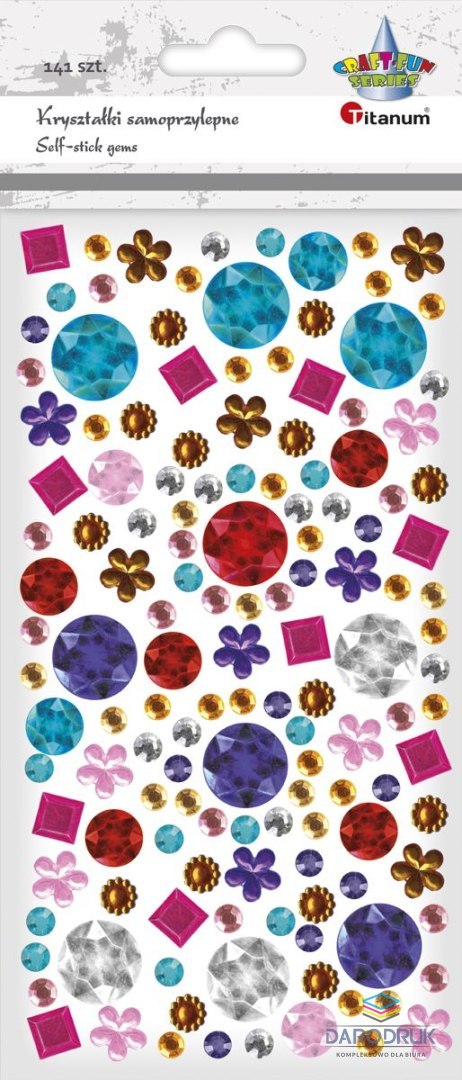 Titanum Kryształki Craft-Fun Series samoprzylepne Mix kształtów mix Titanum