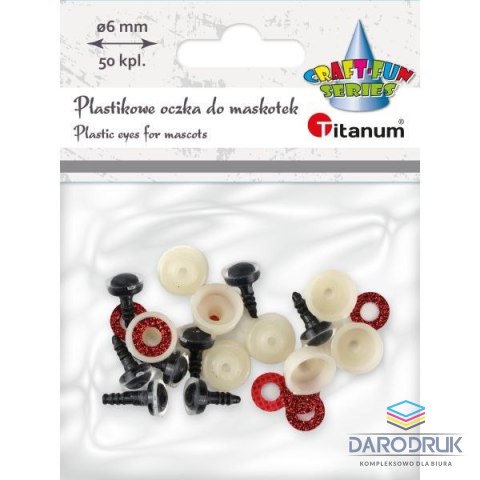 Titanum Oczka Craft-Fun Series do maskotek Titanum (25BR008)