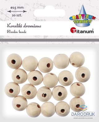 Titanum Ozdoba drewniana Craft-Fun Series koraliki Titanum (22TH401-8)
