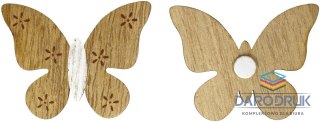 Titanum Ozdoba drewniana Craft-Fun Series motyle samoprzylepne Titanum (7509)