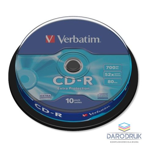 Verbatim Płyta cd CD-R cake 10 700MB x52 Verbatim