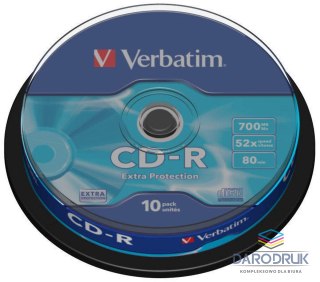 Verbatim Płyta cd CD-R cake 10 700MB x52 Verbatim