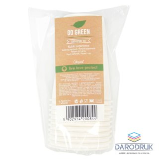 Arpex Kubek jednorazowy papierowy 10 szt. papier 200ml Arpex (KG0844)