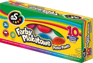 As Farby plakatowe kolor: mix 20ml 10 kolor. As (301215008)
