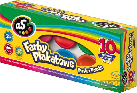 As Farby plakatowe kolor: mix 20ml 10 kolor. As (301215008)