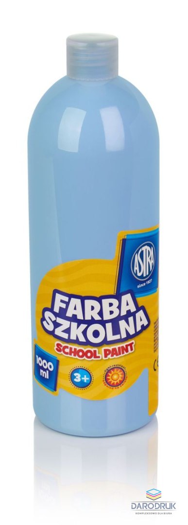 Astra Farby plakatowe szkolne kolor: błękitny 1000ml 1 kolor. Astra