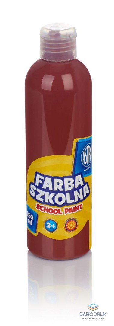 Astra Farby plakatowe szkolne kolor: brązowy 250ml 1 kolor. Astra