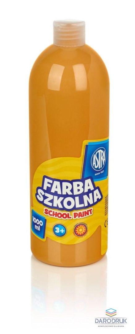 Astra Farby plakatowe szkolne kolor: brązowy jasny 1000ml 1 kolor. Astra